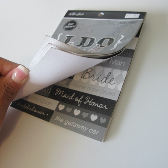 Scrapbooking Sticker Bundle For Paper Crafts Wedding Love - Picture 10 of 16